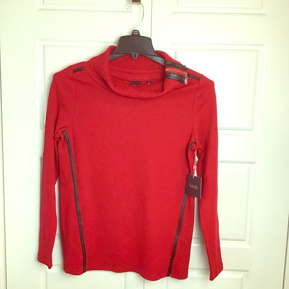 Rafaella Sports Wear Turtleneck Sweater SZ S  NWT